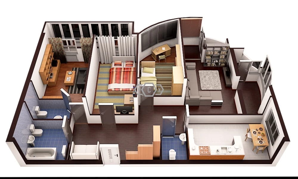 Renovation of a four-room apartment image